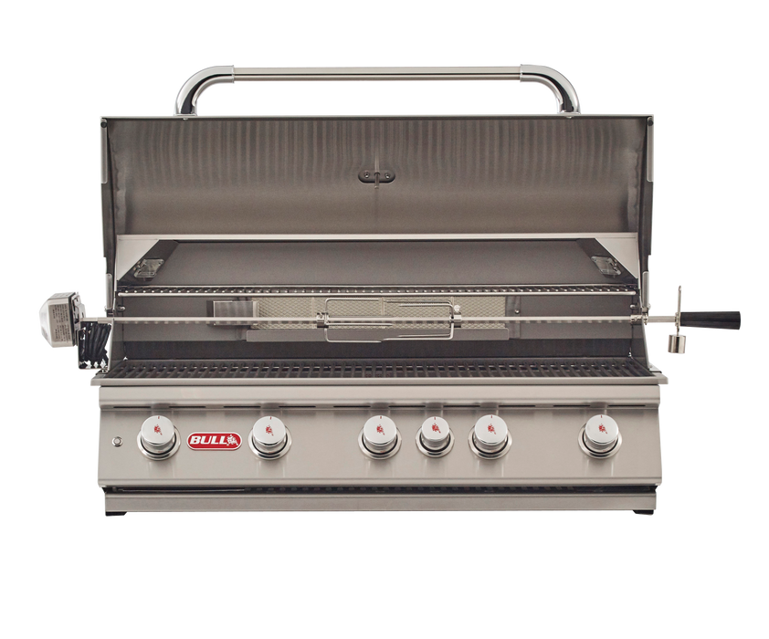 Bull 38-Inch Brahma 5-Burner Built-In Grill with Rear Infrared Burner (57568/9)