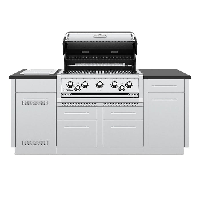 Broil King Imperial S 590i 5-Burner Natural Gas / Propane Grill Center In Stainless Steel With Rotisserie & Side Burner - 896847/4