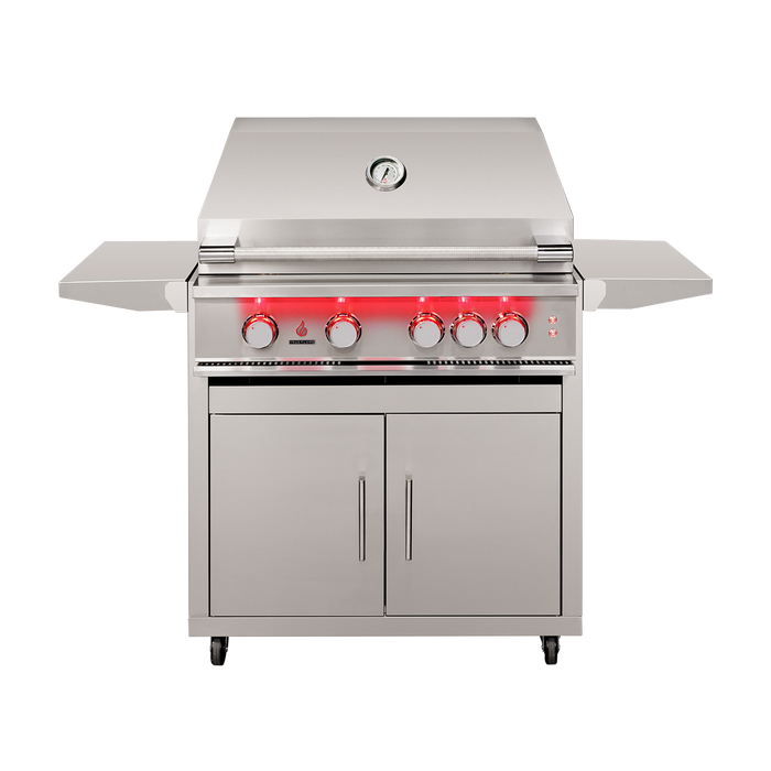 Premium TrueFlame Freestanding Grill with Enhanced Features