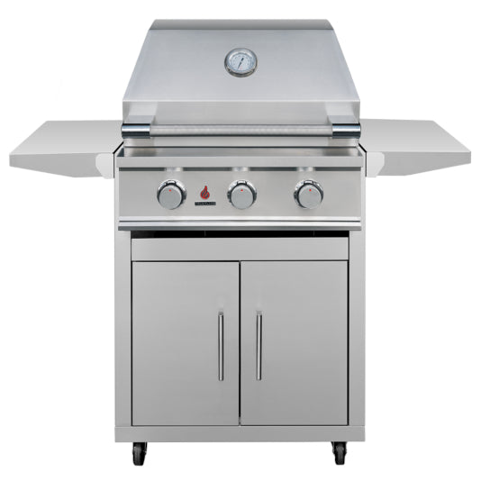 TrueFlame E Series 25-Inch 3-Burner Freestanding Gas Grill (TFE25+CART-TF-25DC)