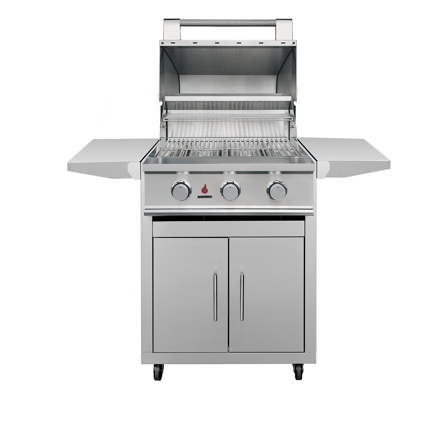 Ultimate Freestanding TFE Grill with Propane Storage & Shelves