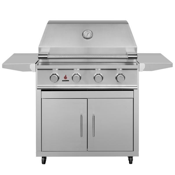 TrueFlame E-Series 32-Inch 4-Burner Freestanding Gas Grill (TFE32+CART-TF-32DC)