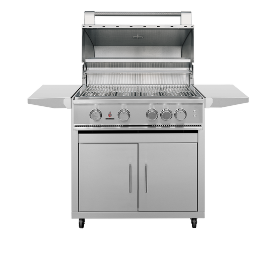 Ultimate Freestanding TFE Grill with Propane Storage & Shelves