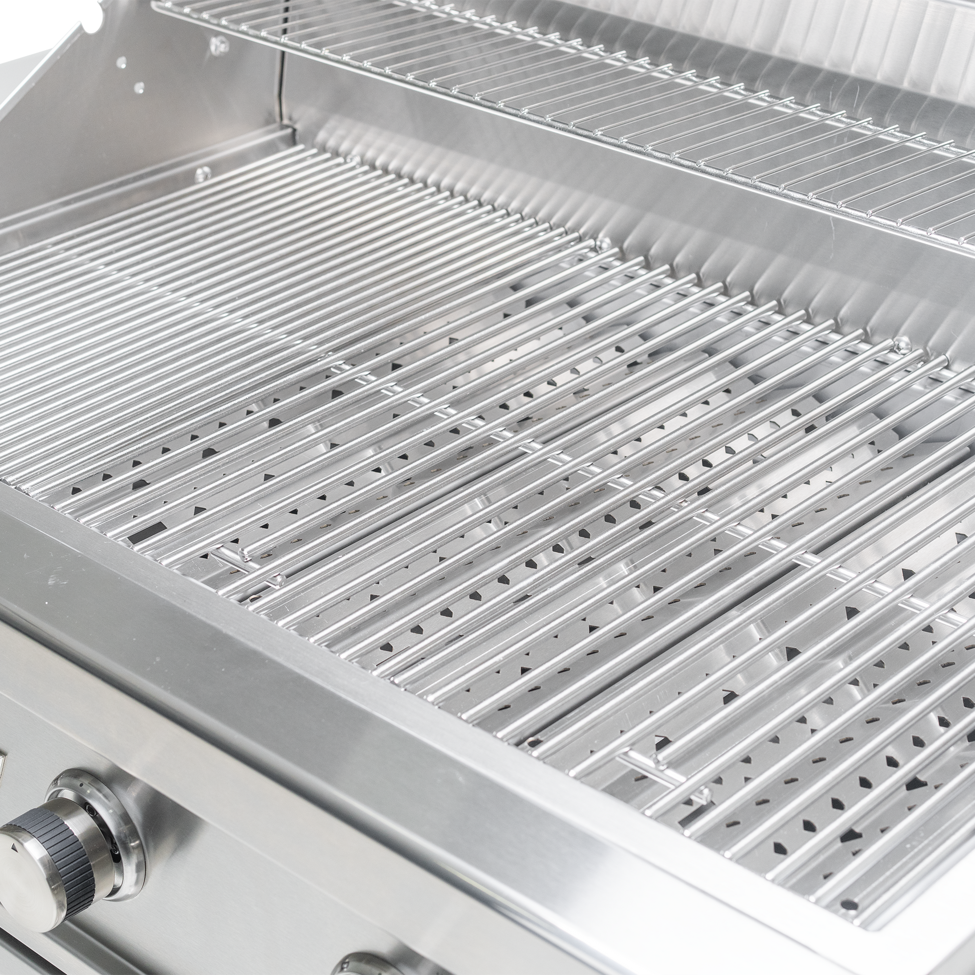 Videl 12-Ft Maestro L-Shaped Outdoor Kitchen Island with Gran Fuego 42-Inch 5-Burner Gas Grill, 30-Inch Gran Plancha Griddle, Double Side Burner, 4.5 Cu. Ft. Refrigerator and Sink