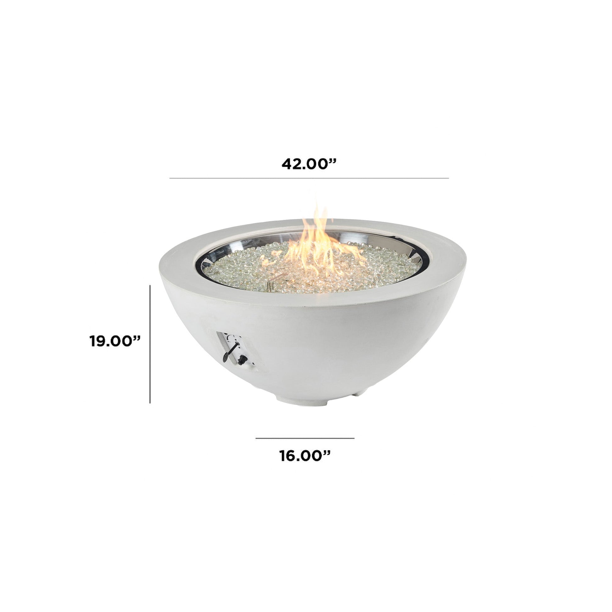 Cove 42-Inch Round Gas Fire Pit Bowl