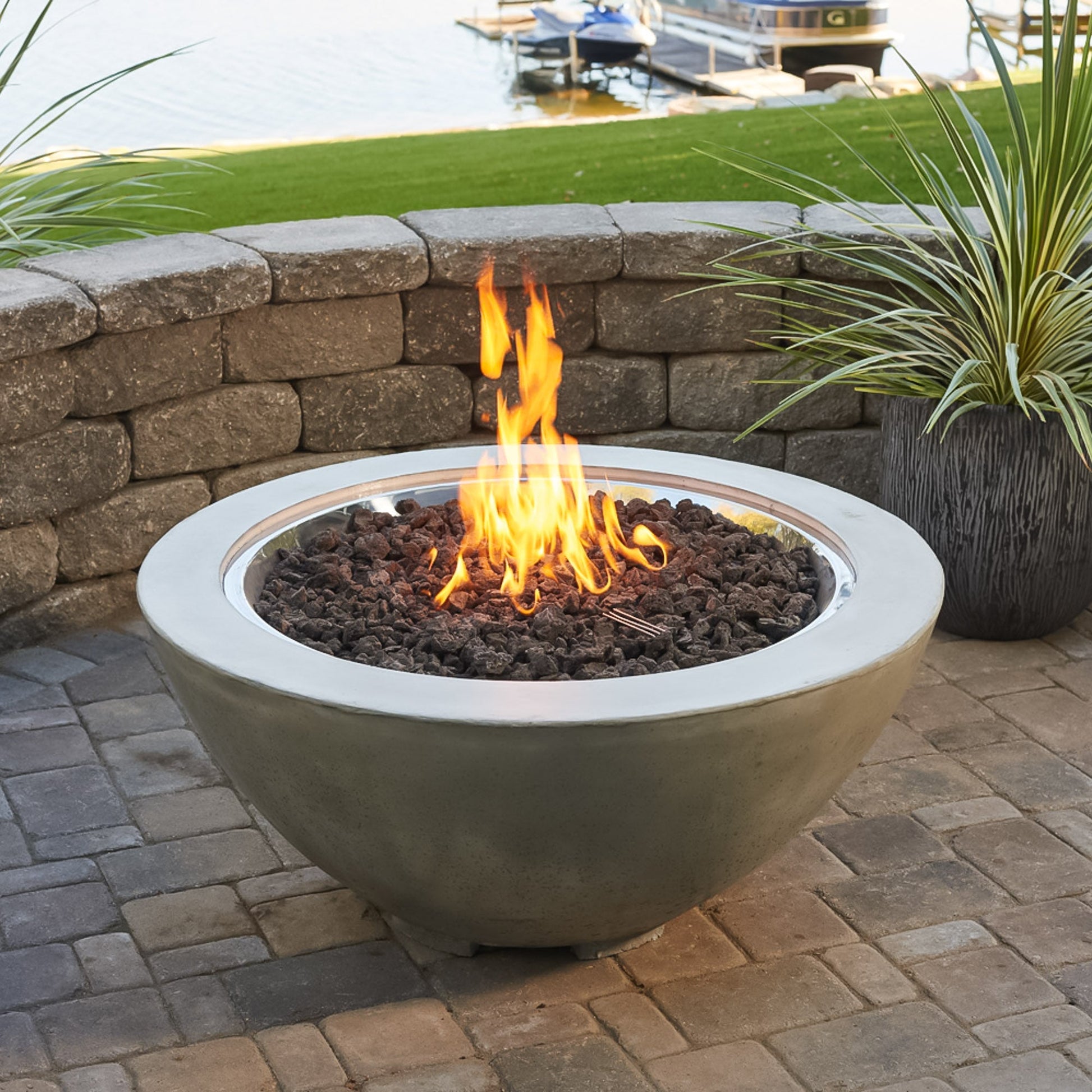 Cove 42-Inch Round Gas Fire Pit Bowl