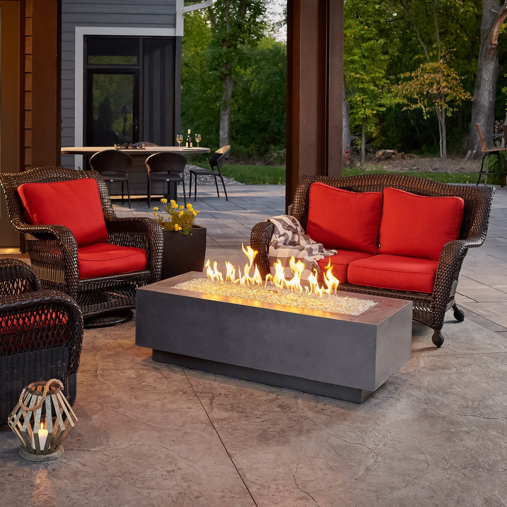Cove 54-Inch Linear Gas Fire Pit Table