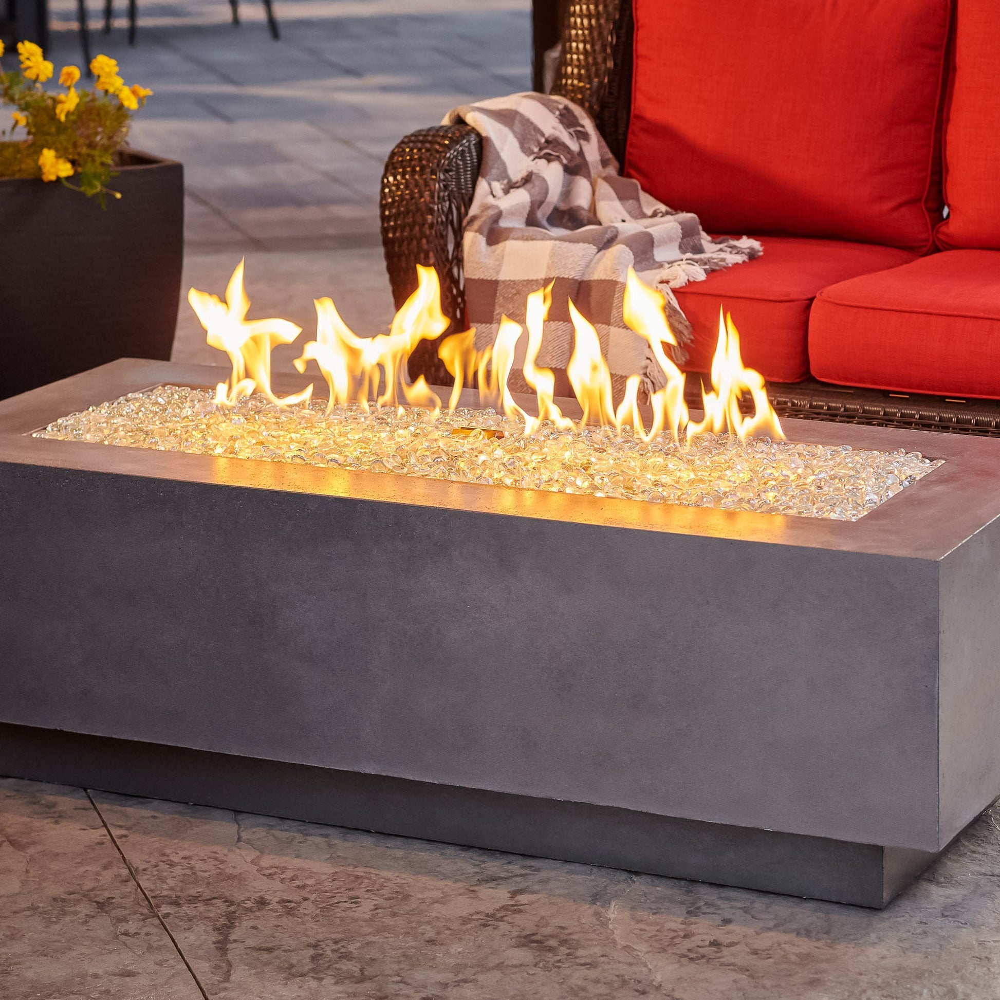 Cove 54-Inch Linear Gas Fire Pit Table