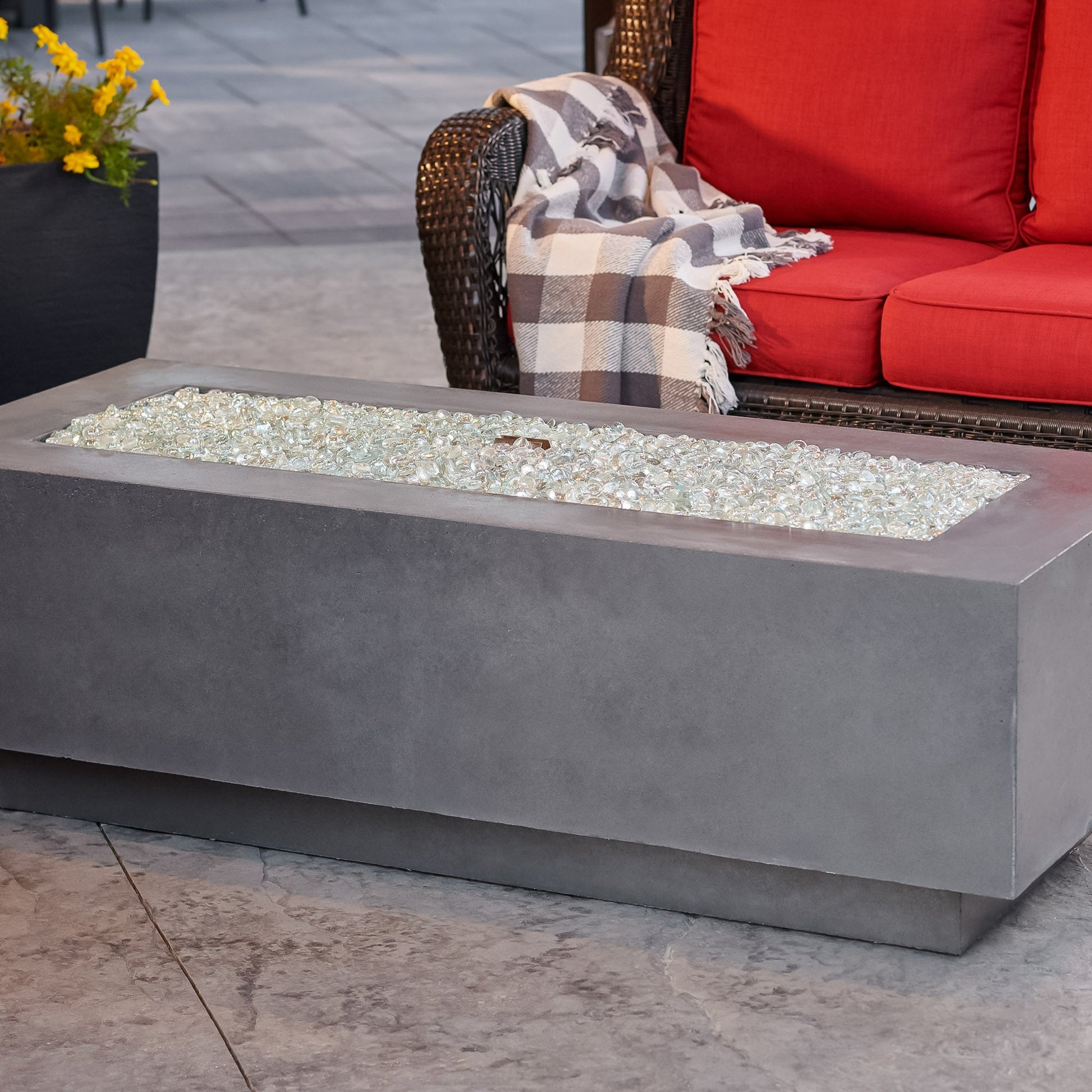 Cove 54-Inch Linear Gas Fire Pit Table
