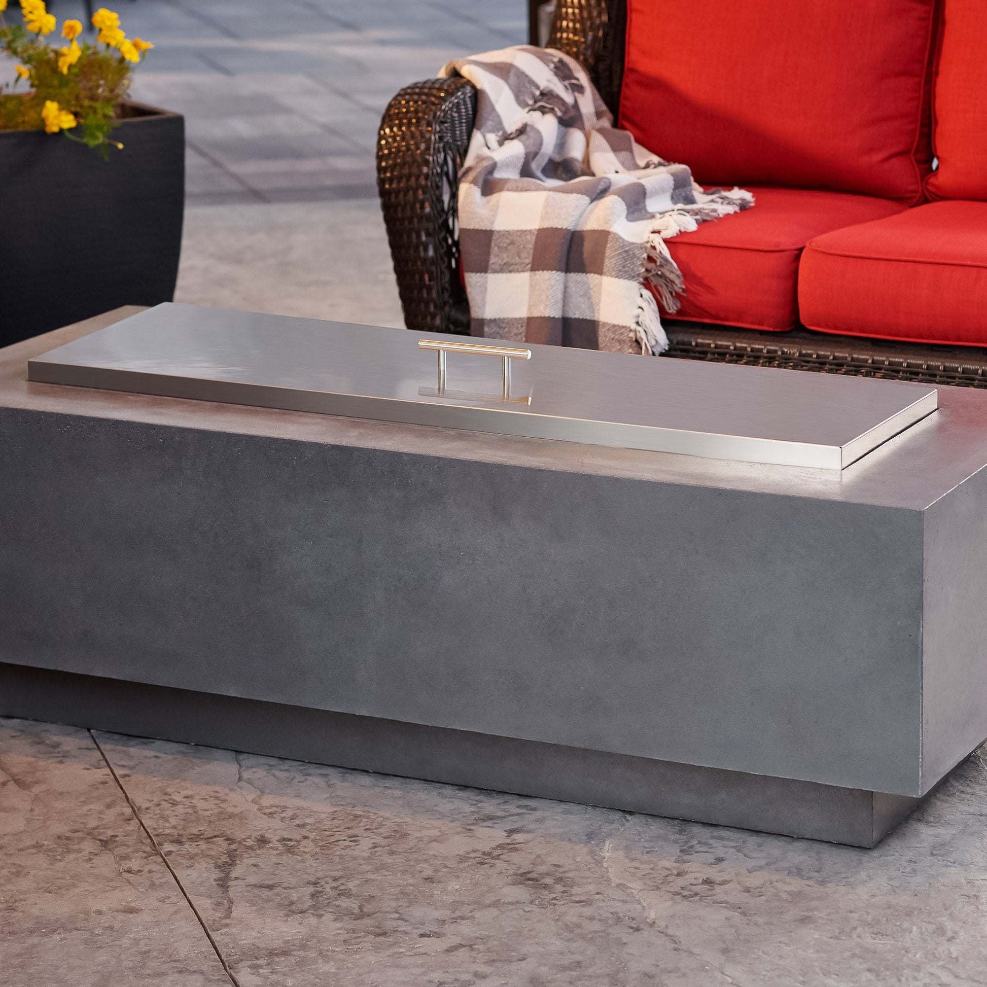 Cove 54-Inch Linear Gas Fire Pit Table