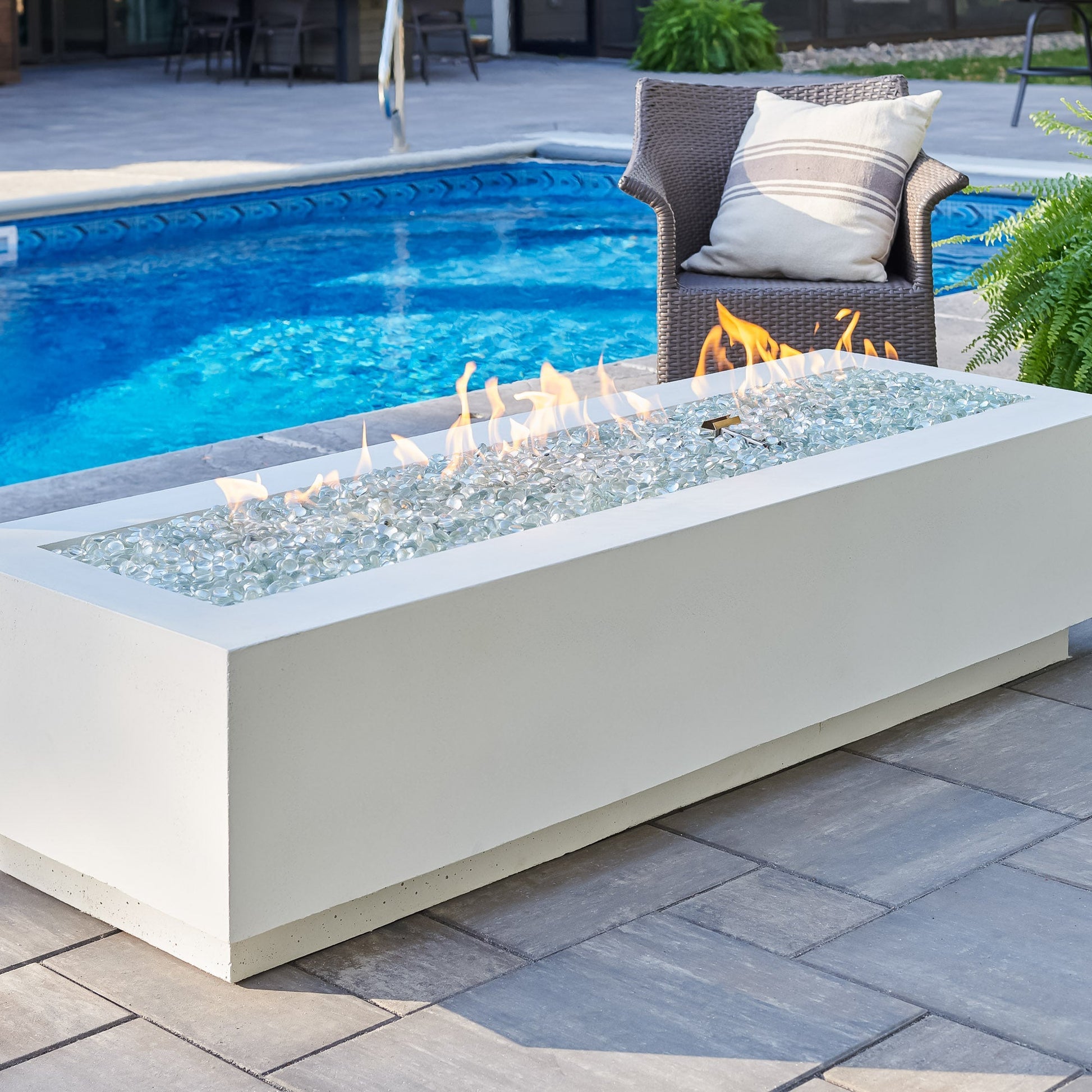 Cove 72-Inch Linear Gas Fire Pit Table
