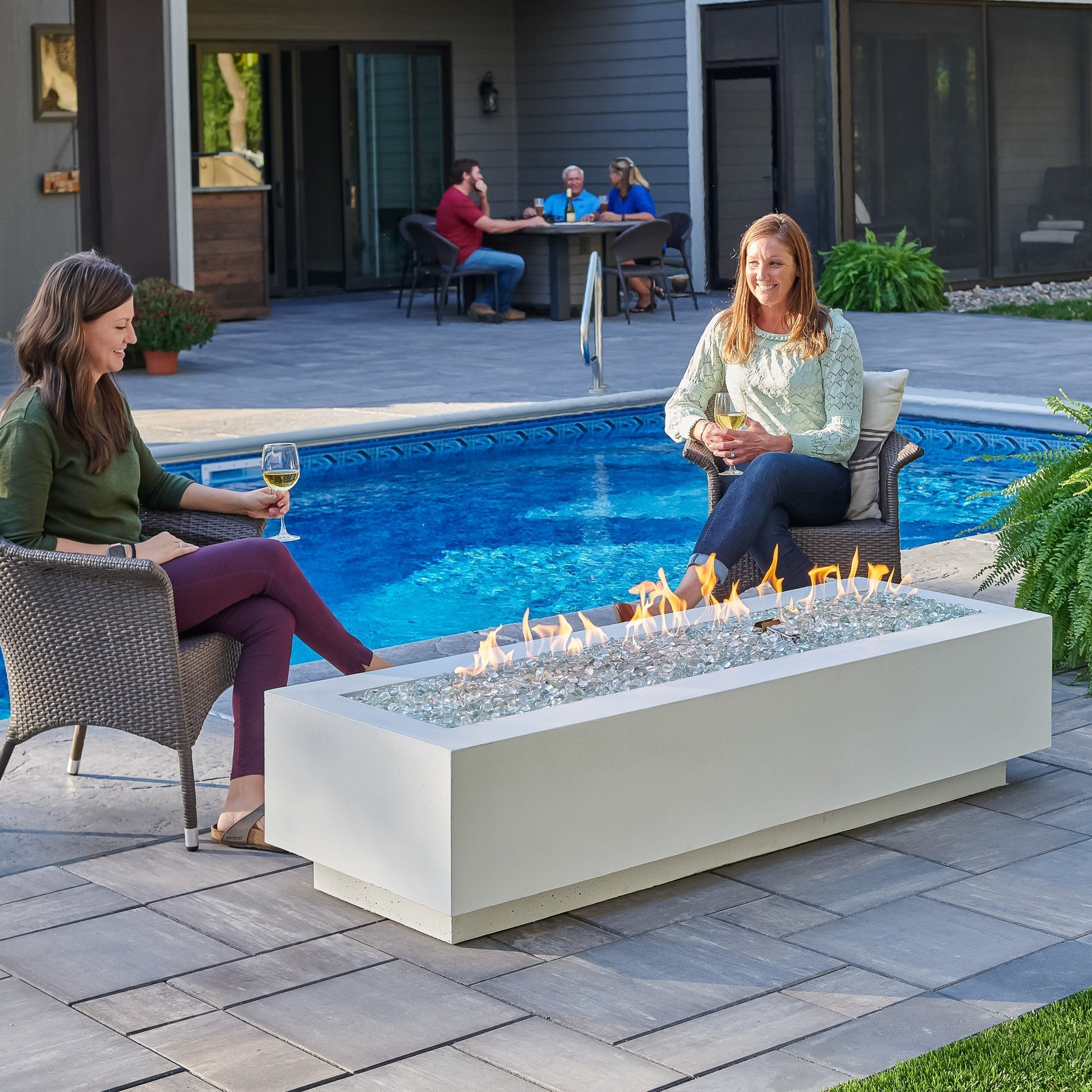 Cove 72-Inch Linear Gas Fire Pit Table