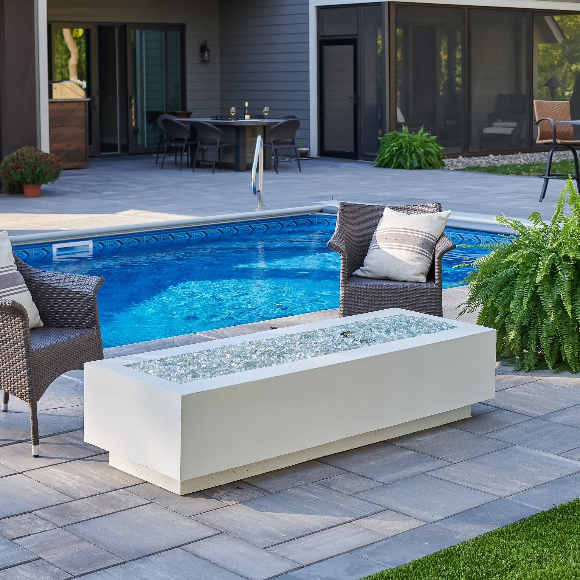 Cove 72-Inch Linear Gas Fire Pit Table