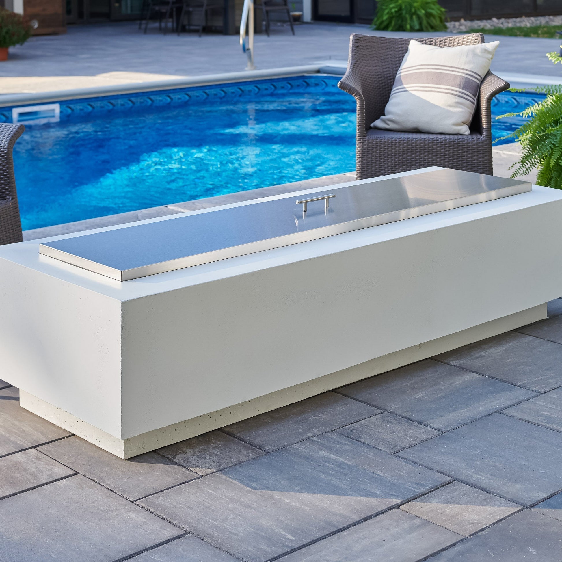 Cove 72-Inch Linear Gas Fire Pit Table