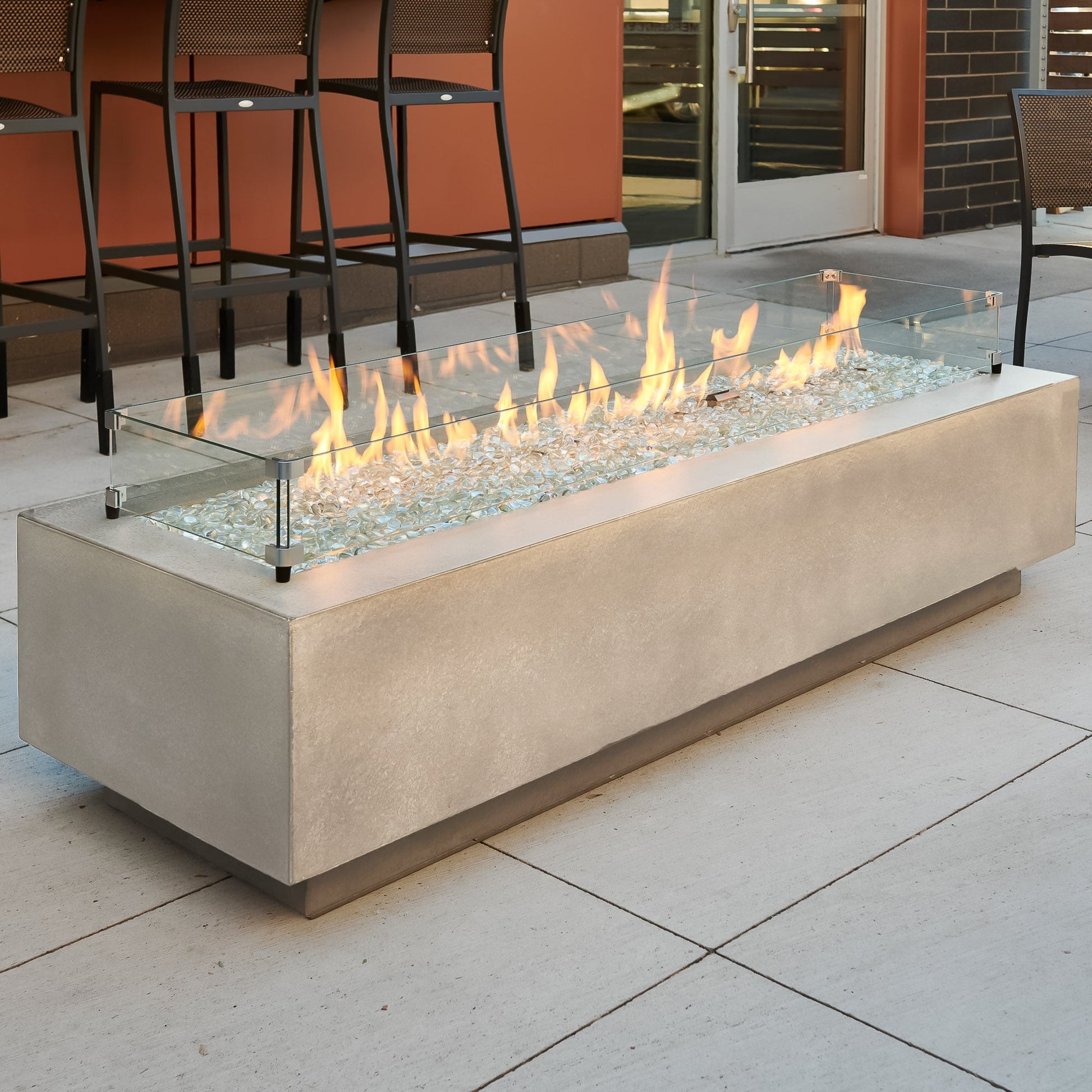 Cove 72-Inch Linear Gas Fire Pit Table
