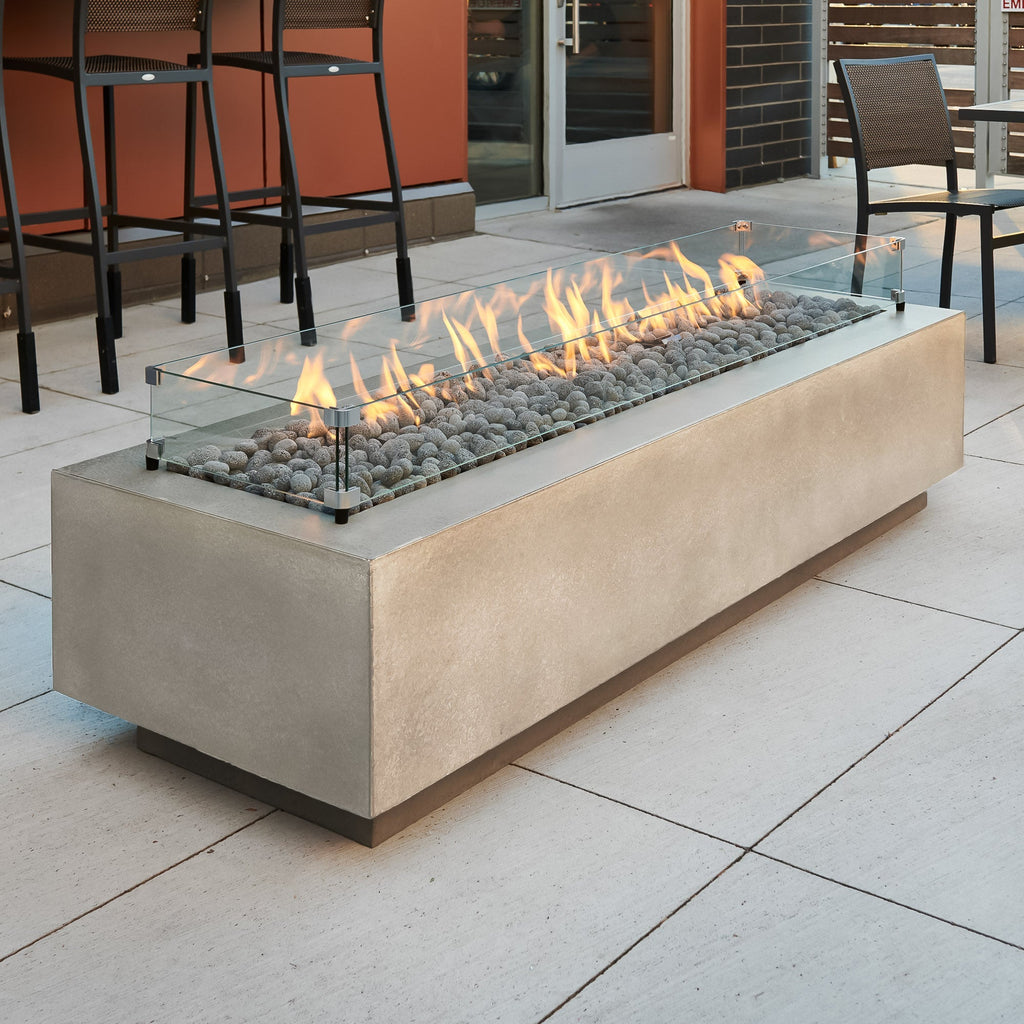 Cove 72-Inch Linear Gas Fire Pit Table