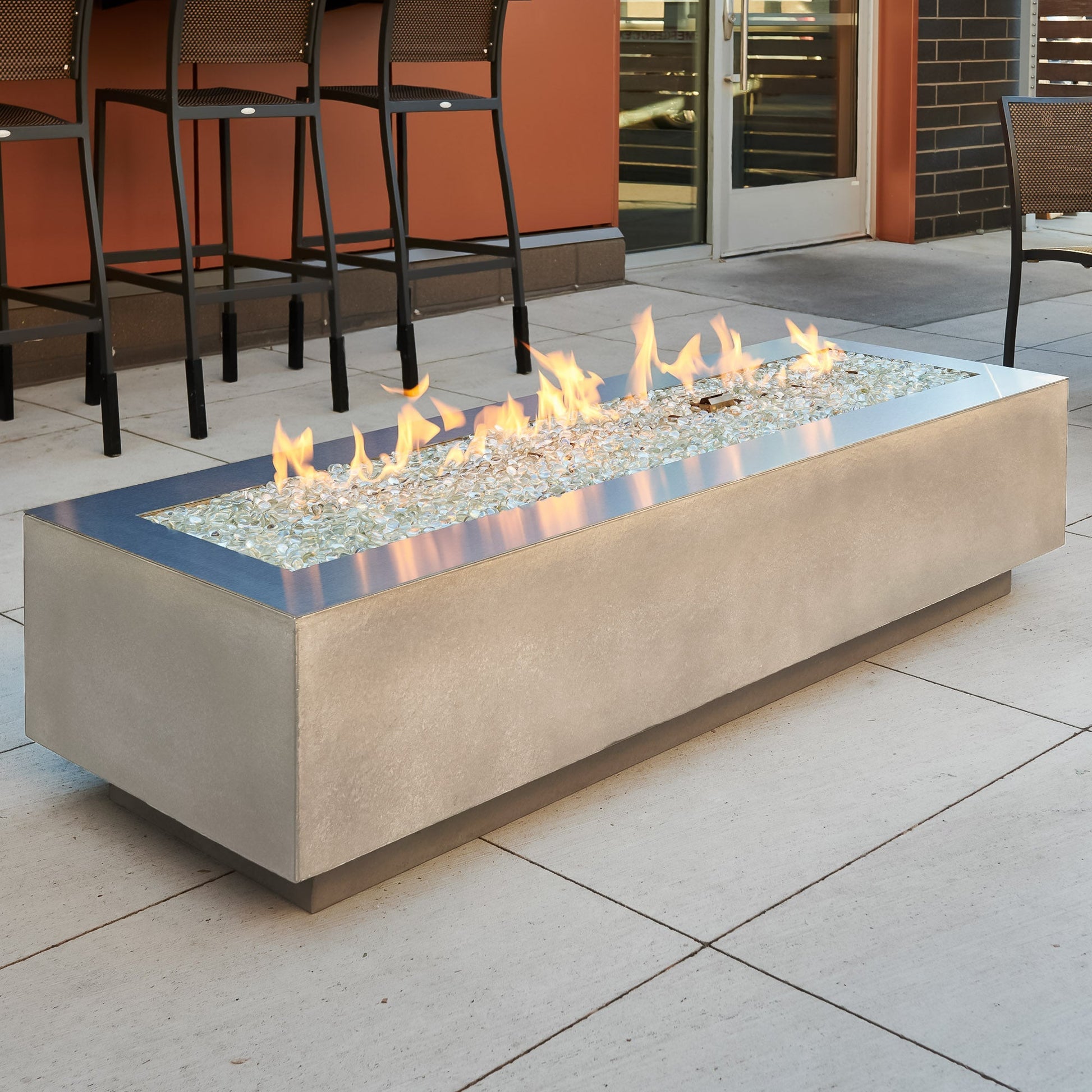 Cove 72-Inch Linear Gas Fire Pit Table