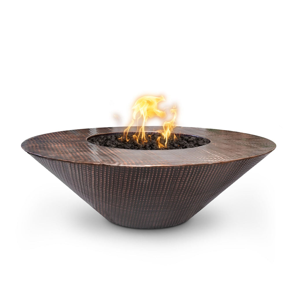 Cazo Fire Pit Wide Ledge - Hammered Copper