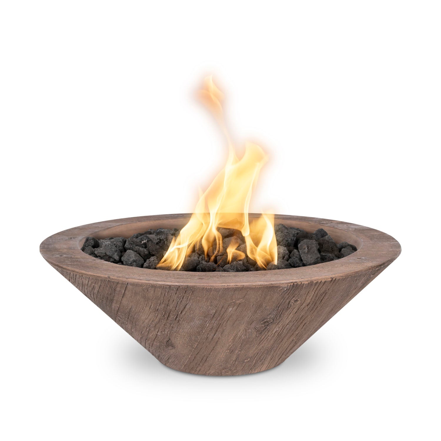 Cazo Fire Bowl - GFRC Wood Grain - 32"