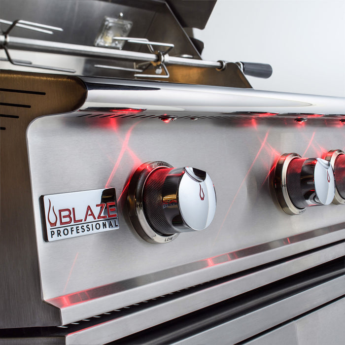 Blaze Professional LUX 34-Inch 3 Burner Built-In Gas Grill With Rear Infrared Burner