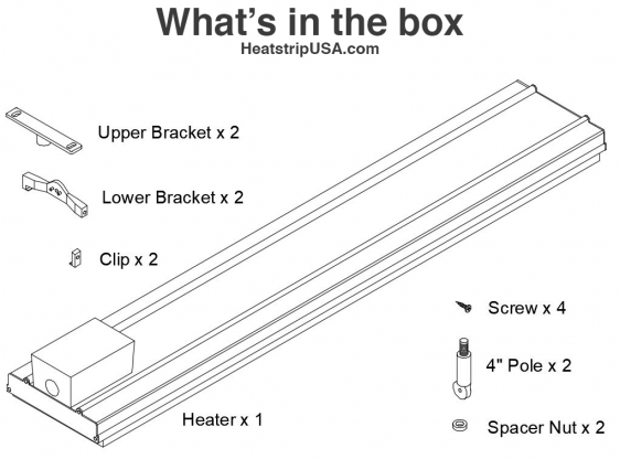 Heatstrip Super 4800 Watt 240 Volt - THH4800AUL