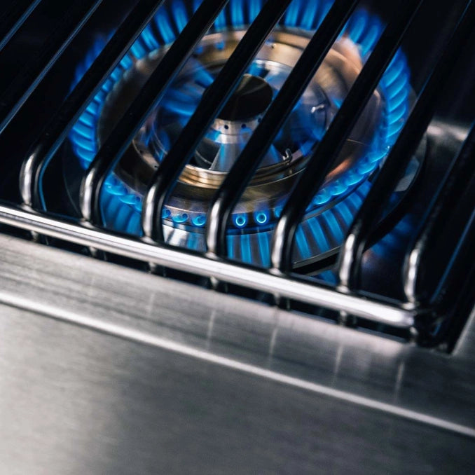 TrueFlame Built-In Double Side Burner with LED Lighting & Stainless Steel Lid (TFSB2)