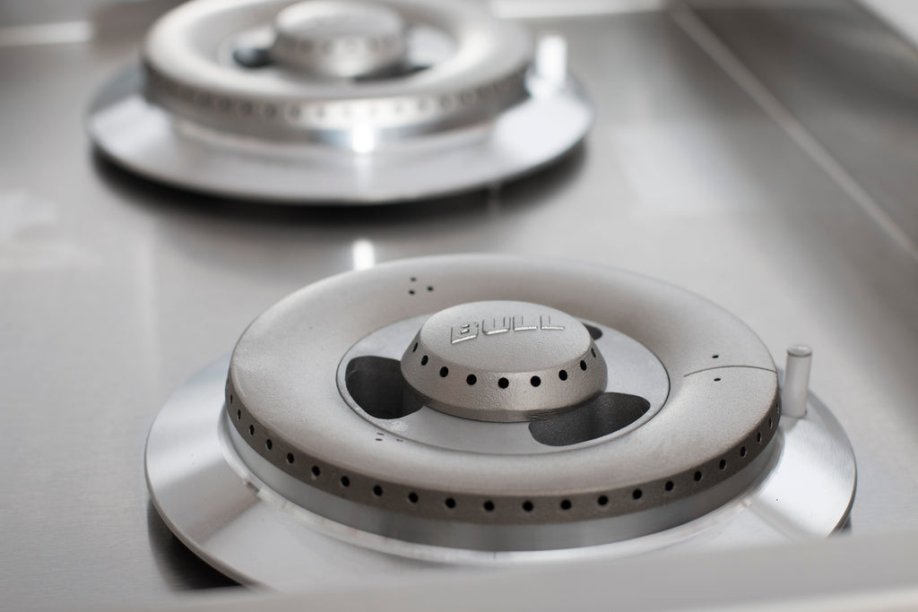 Bull Double Stainless Steel Built-In Side Burner with Stainless Steel Lid (30008)
