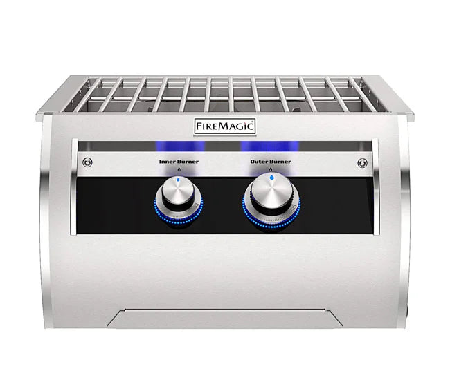 Fire Magic Echelon Diamond Gas Built-In Power Burner with Stainless Steel Grid
