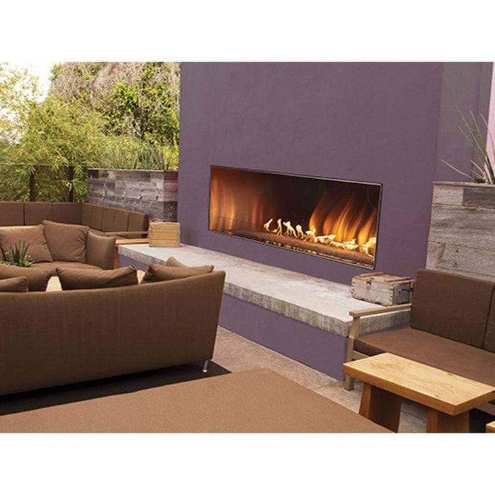 Empire Carol Rose Stainless Steel Outdoor Linear Fireplace