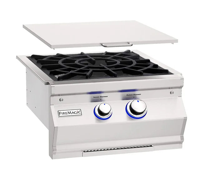 Fire Magic Aurora Built-In Gas Power Burner With Porcelain Cast Iron Grid