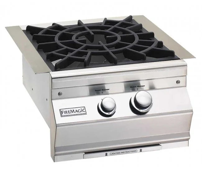 Fire Magic Classic Gas Built-In Power Burner With Porcelain Cast Iron Grid