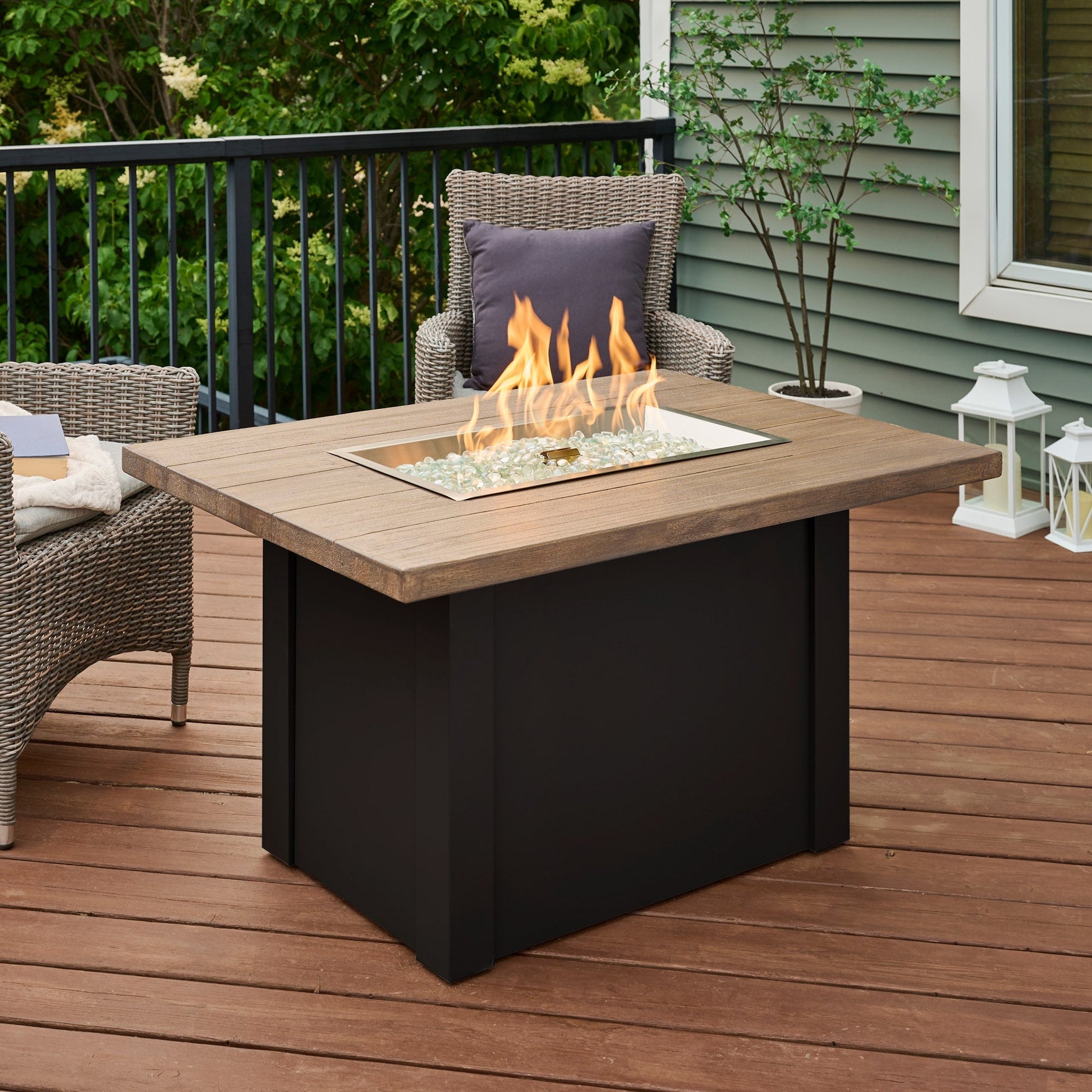 Havenwood 44-Inch Rectangular Gas Fire Pit Table