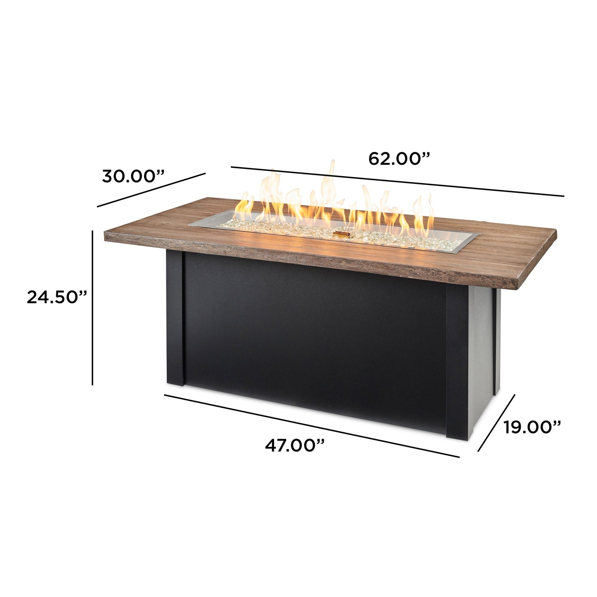 Havenwood 62-Inch Linear Gas Fire Pit Table