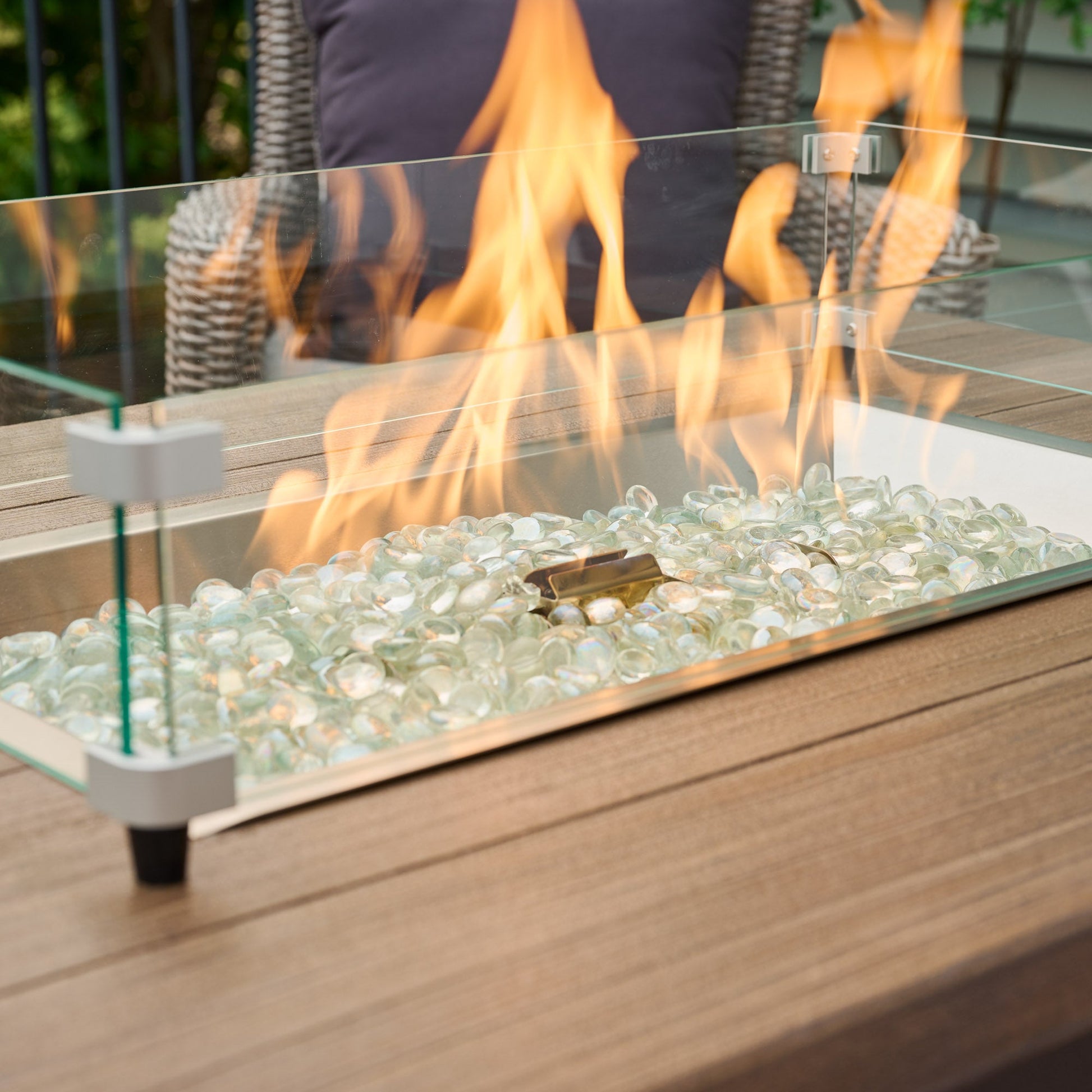 Havenwood 44-Inch Rectangular Gas Fire Pit Table