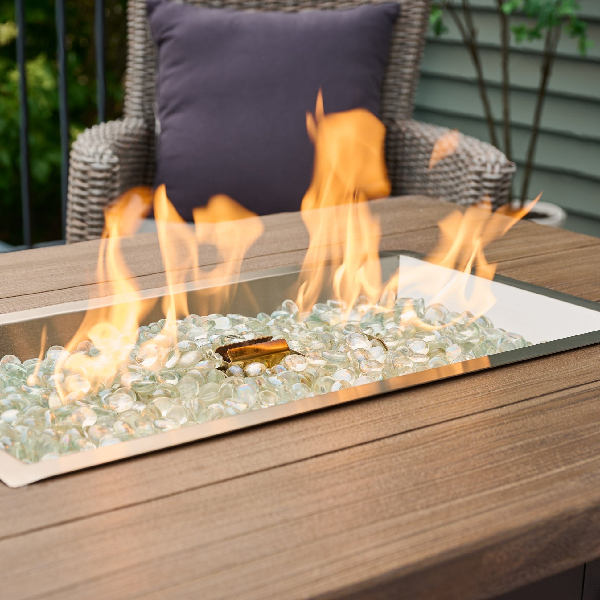 Havenwood 44-Inch Rectangular Gas Fire Pit Table