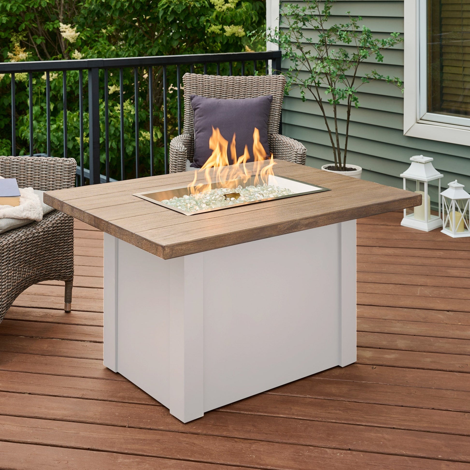Havenwood 44-Inch Rectangular Gas Fire Pit Table
