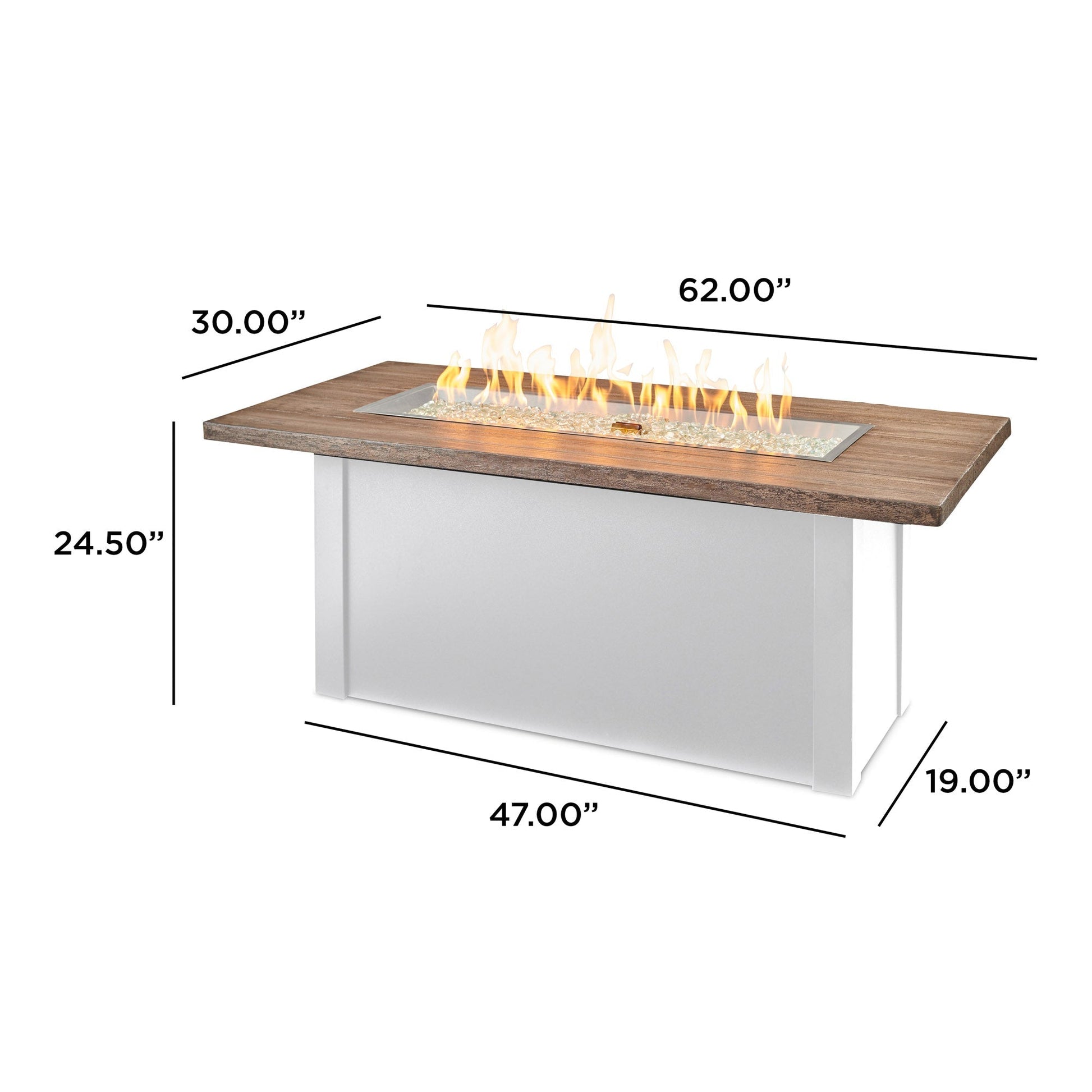 Havenwood 62-Inch Linear Gas Fire Pit Table