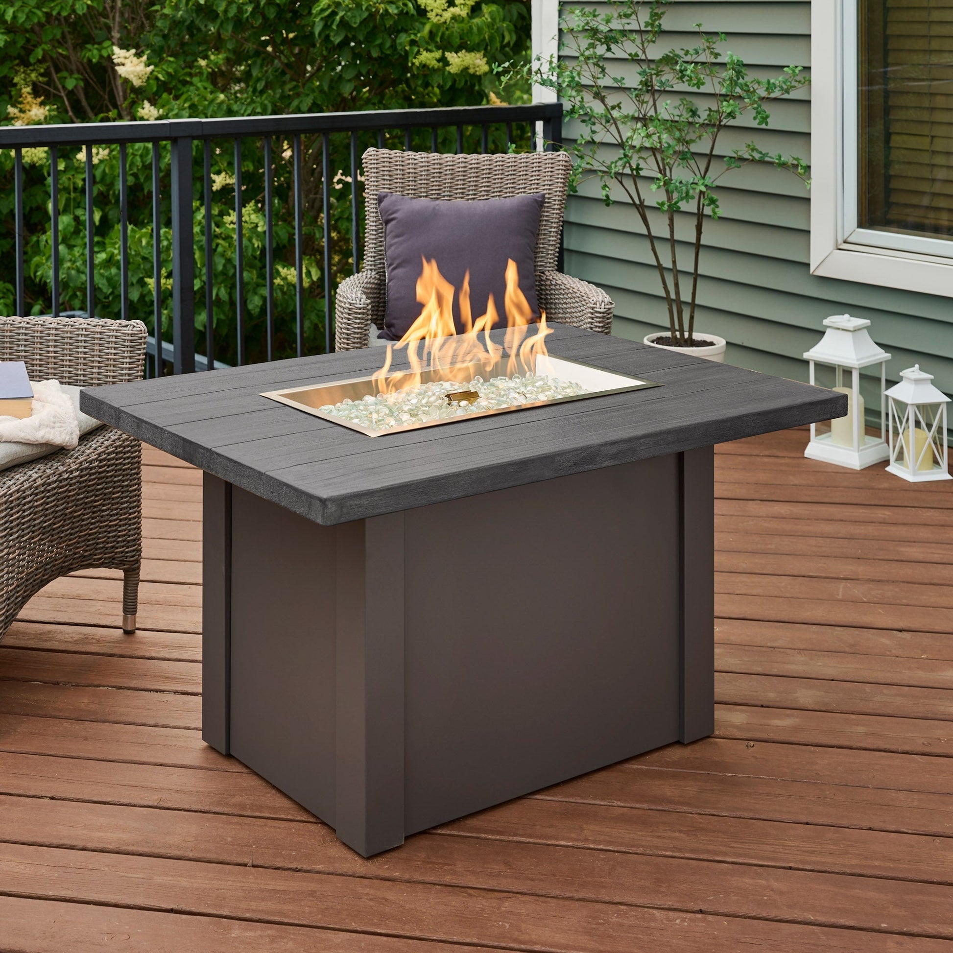 Havenwood 44-Inch Rectangular Gas Fire Pit Table