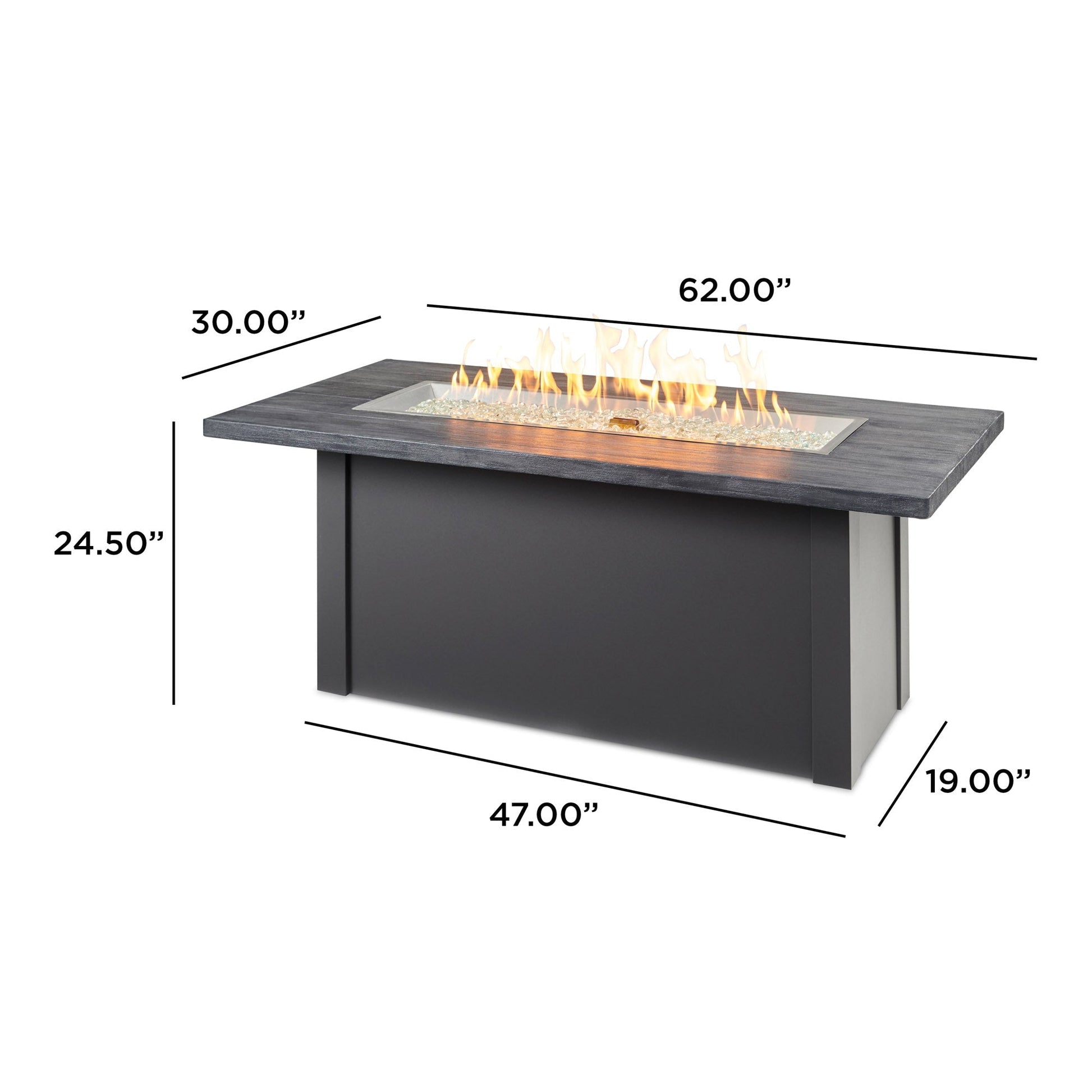 Havenwood 62-Inch Linear Gas Fire Pit Table