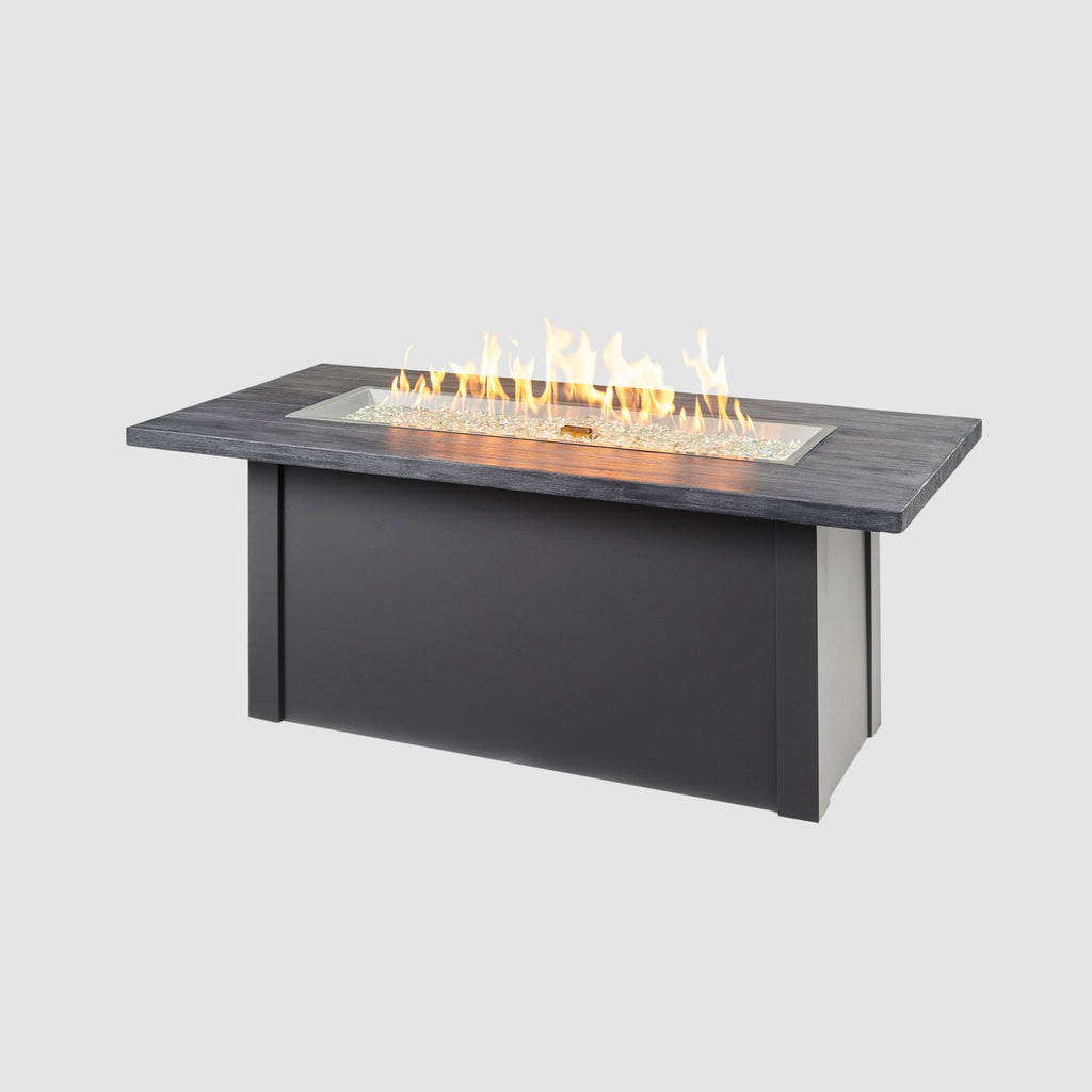 Mesa de fuego a gas lineal Havenwood de 62 pulgadas