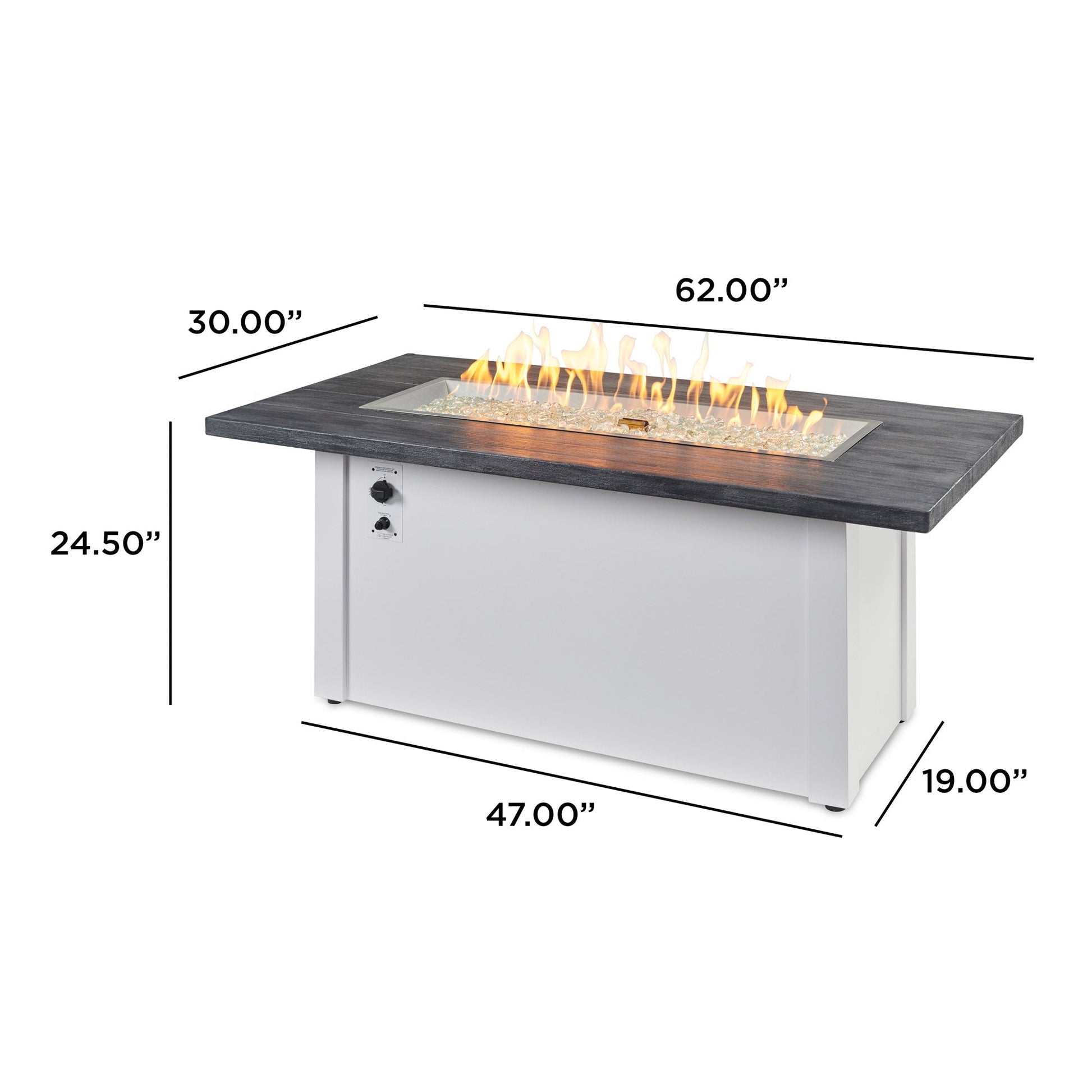 Havenwood 62-Inch Linear Gas Fire Pit Table
