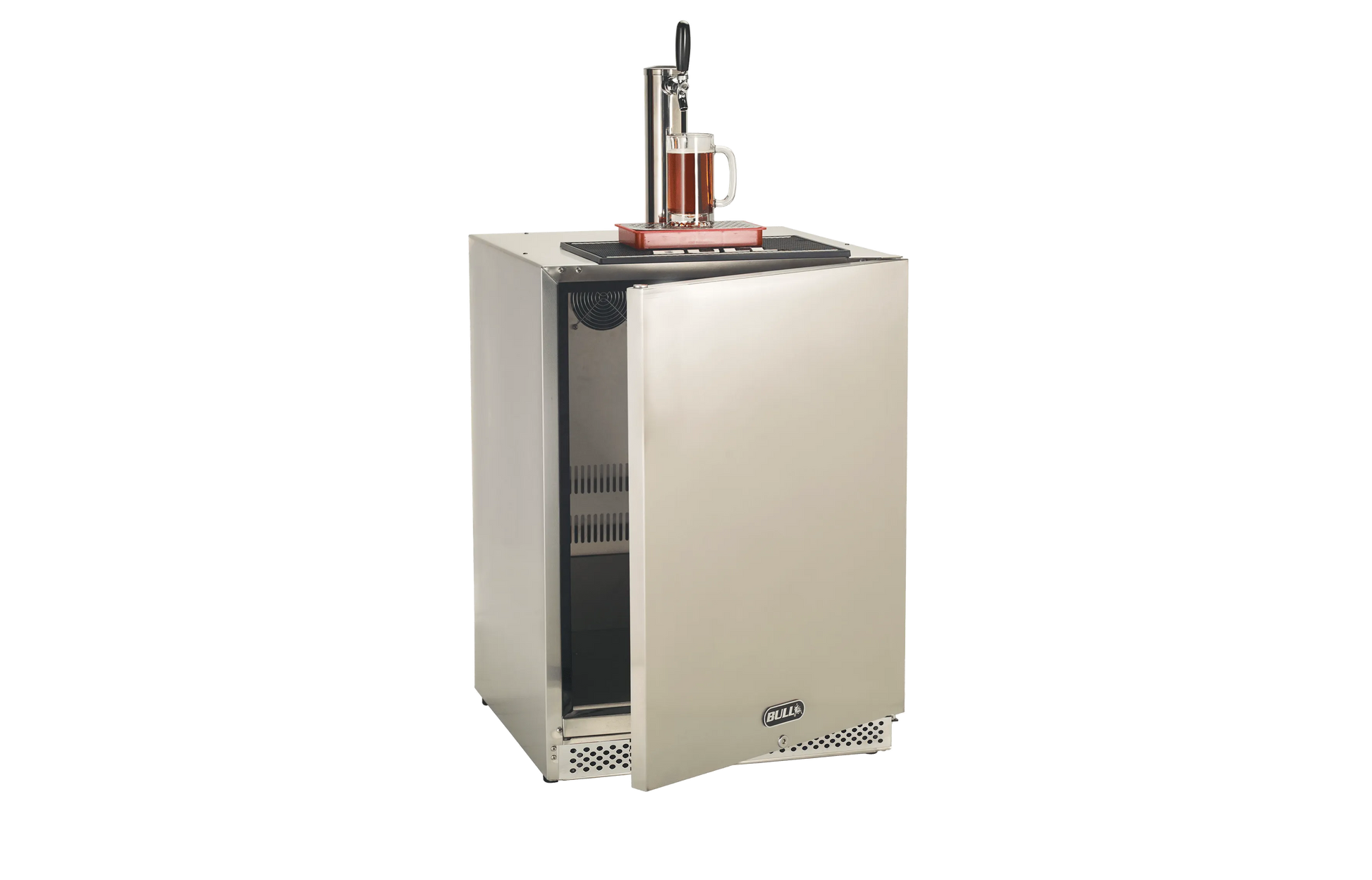 Bull 24-Inch 6.6 Cu. Ft. Left Hinge Outdoor Rated Single Tap Beer Dispenser / Kegerator (17900)