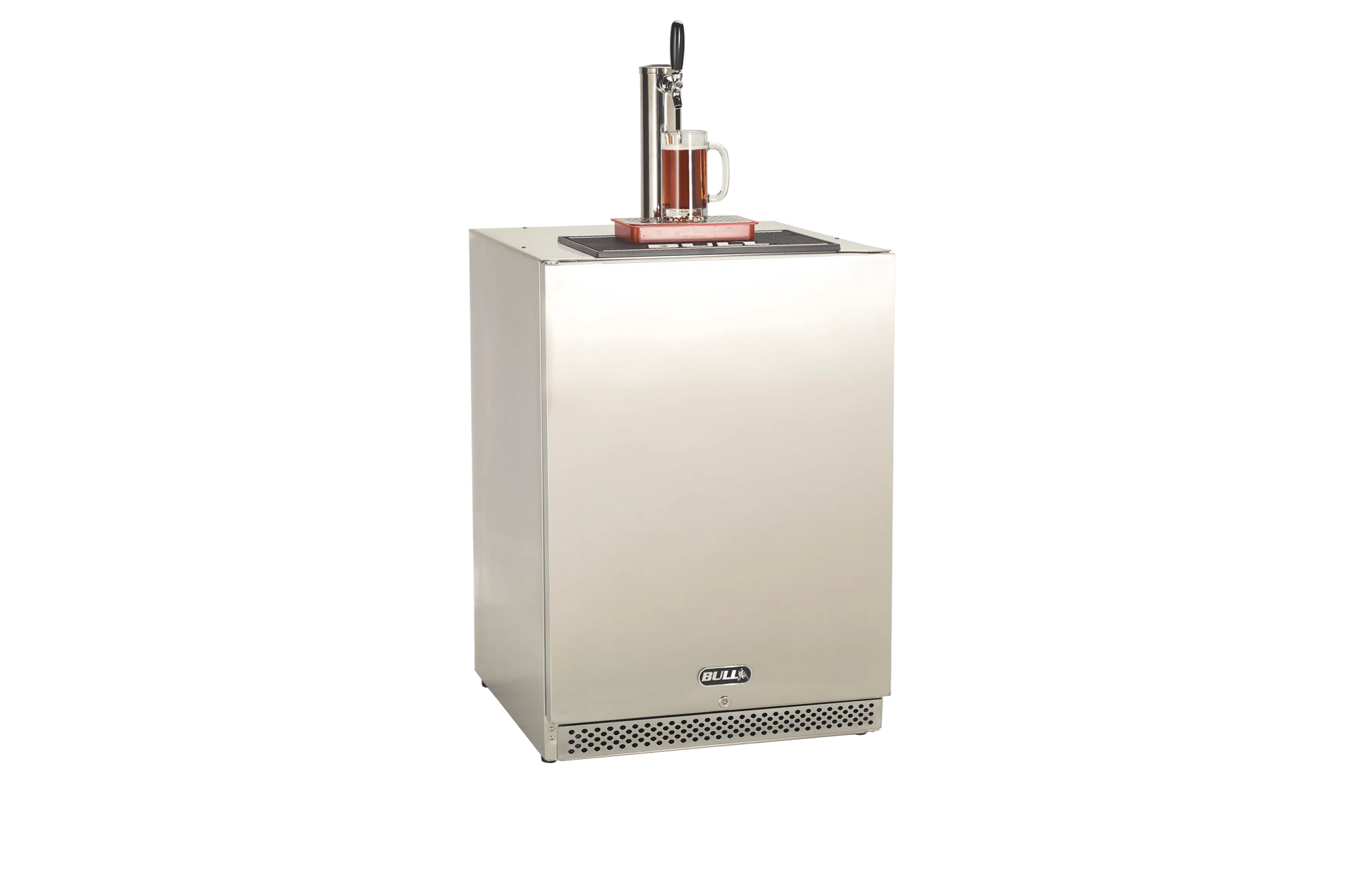 Bull 24-Inch 6.6 Cu. Ft. Left Hinge Outdoor Rated Single Tap Beer Dispenser / Kegerator (17900)