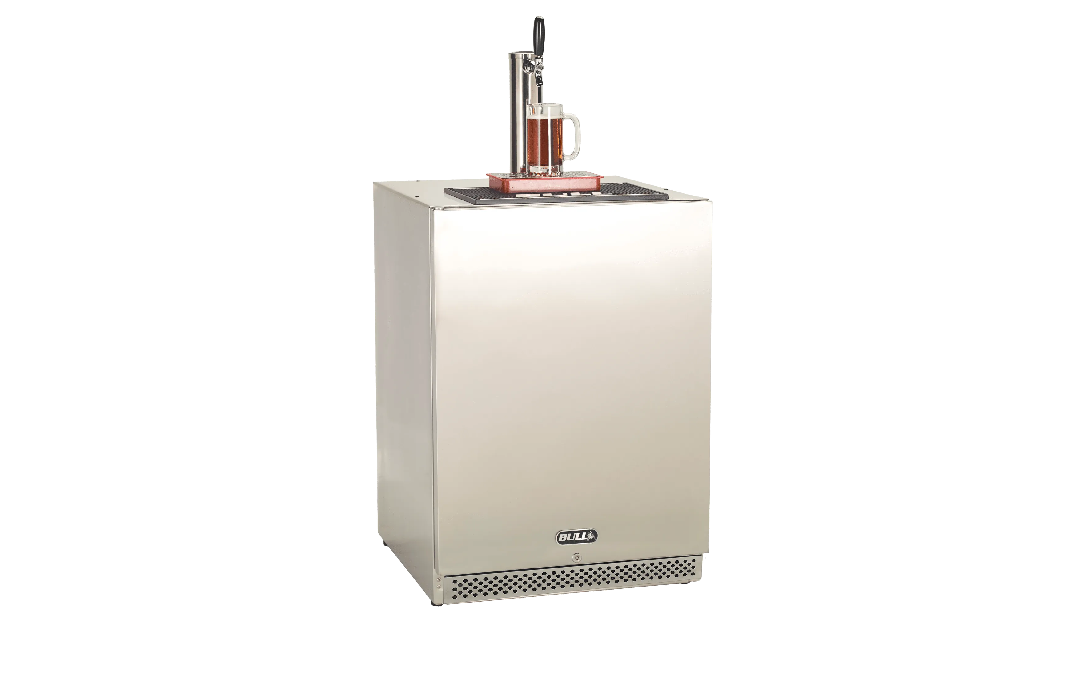 Bull 24-Inch 6.6 Cu. Ft. Left Hinge Outdoor Rated Single Tap Beer Dispenser / Kegerator