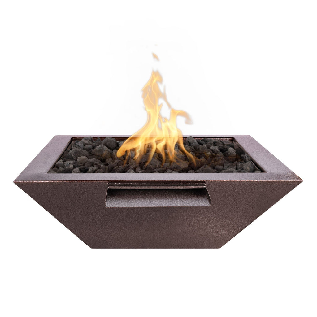 Cuenco para fuego y agua Maya de 24" con recubrimiento en polvo de The Outdoor Plus