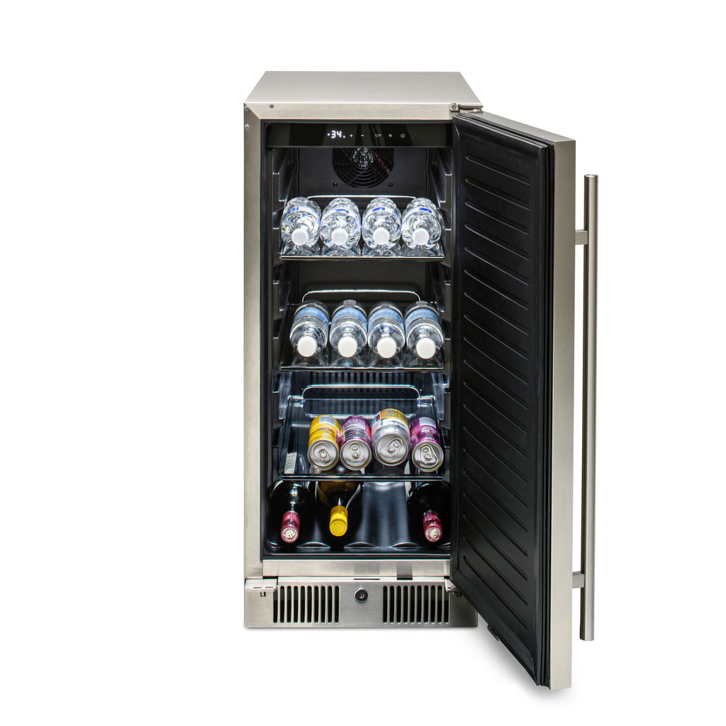 Blaze 15-Inch 3.2 Cu. Ft. Outdoor Rated Compact Refrigerator (BLZ-SSRF-15)