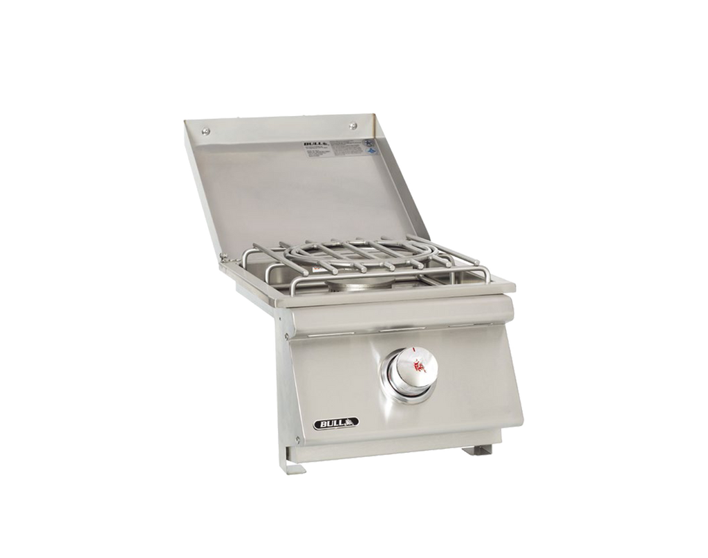 Bull Slide-In Pro Gas Side Burner with Stainless Steel Lid (60018)