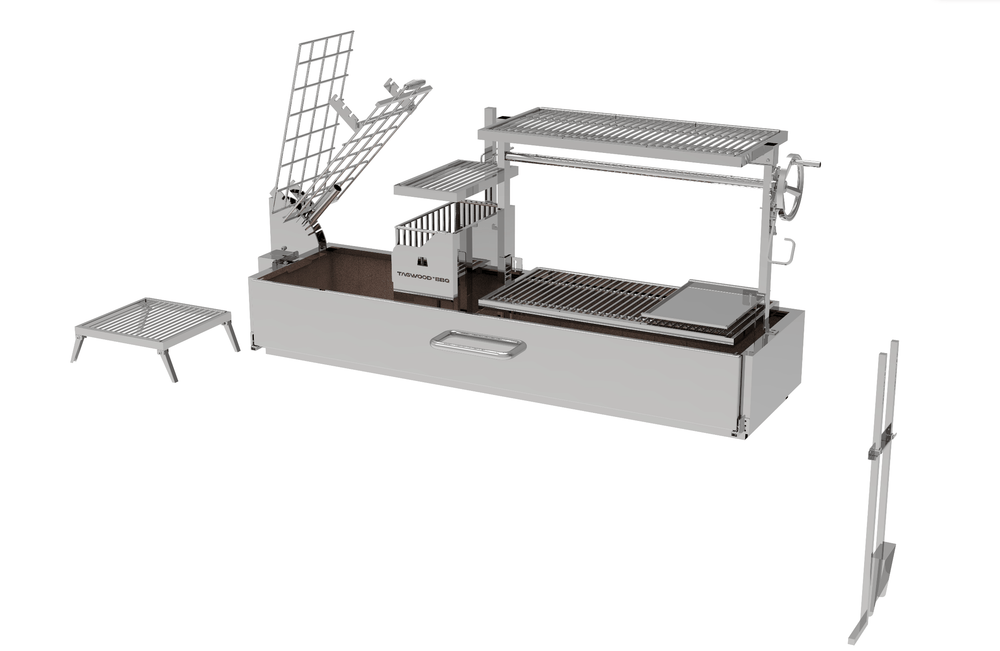 Tagwood BBQ Argentine Santa Maria Wood Fire & Charcoal Grill - BBQ08SS
