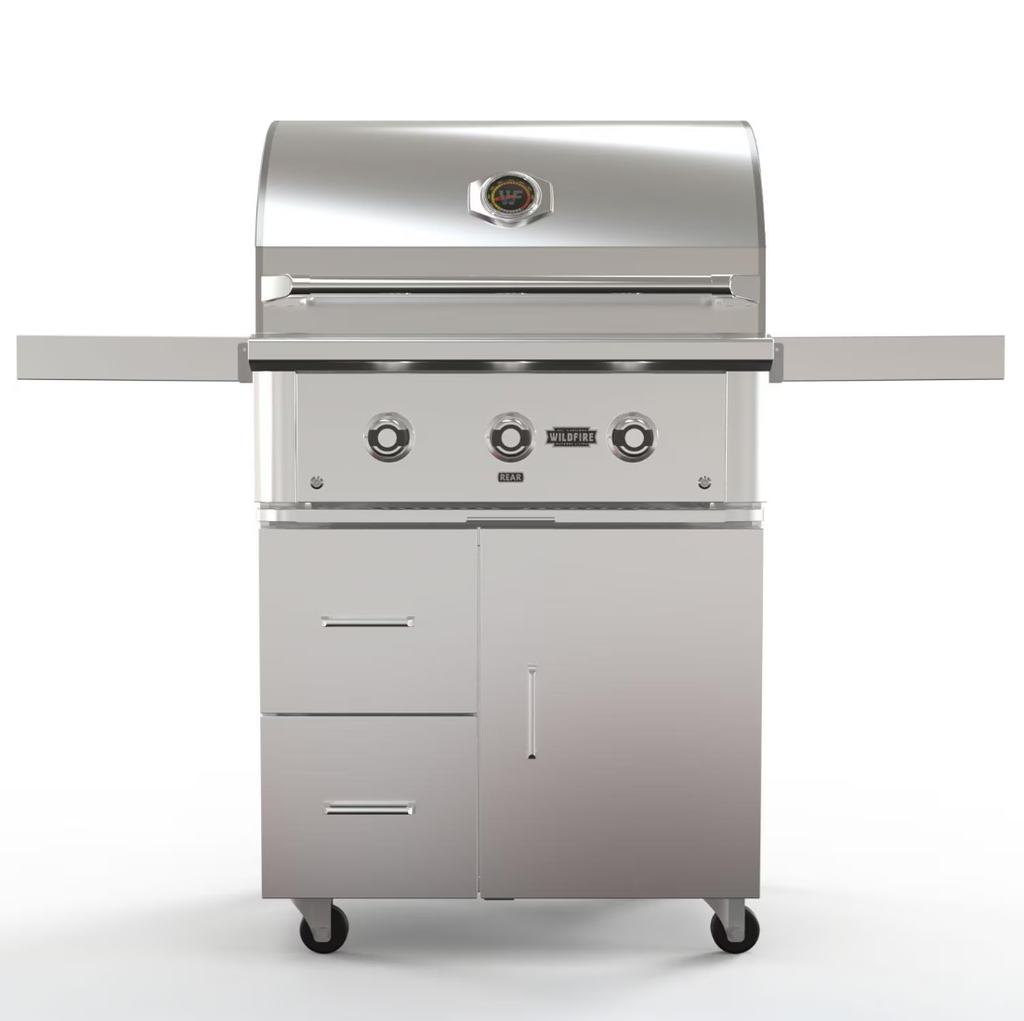 Parrilla de gas Wildfire Ranch Pro de 30 pulgadas y 2 quemadores de acero inoxidable 304 