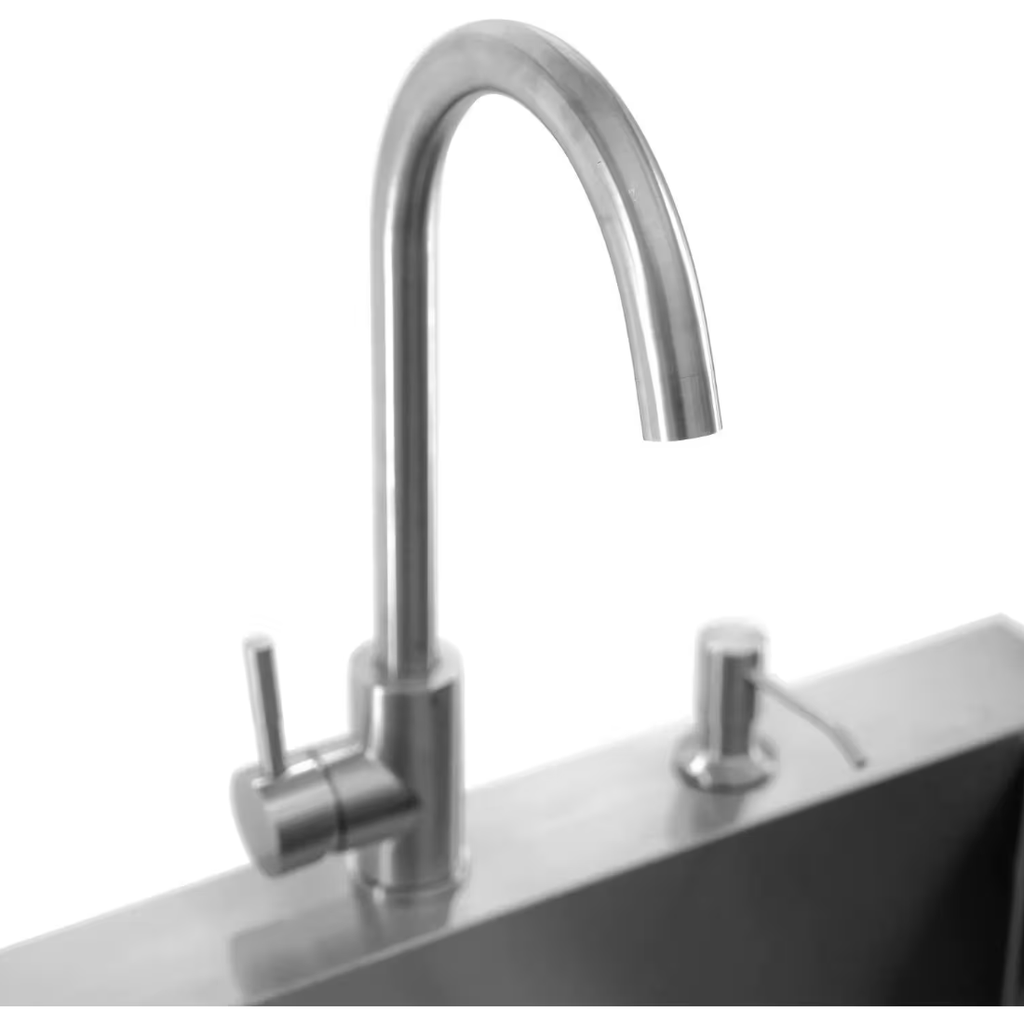 Signature 21-in Outdoor Rated Stainless Steel Drop-In Sink with Hot/Cold Faucet